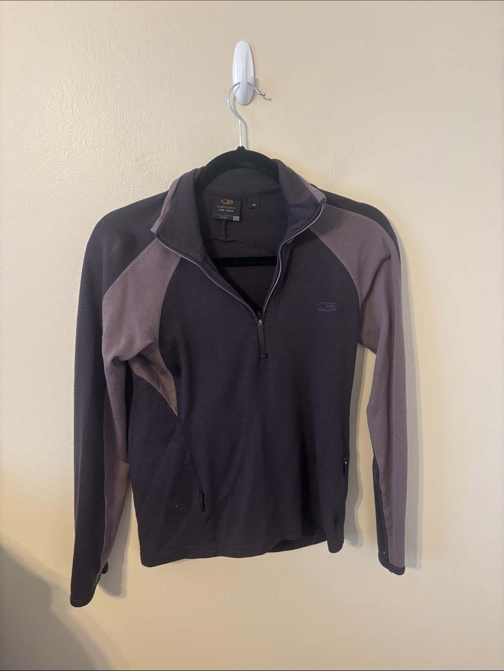 Icebreaker 100% New Zealand Merino Wool Quarter Zip Pullover Seater